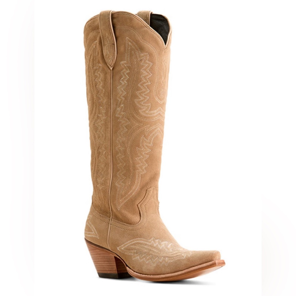 Ariat Casanova X Toe Truly Taupe Suede Western Boots 7